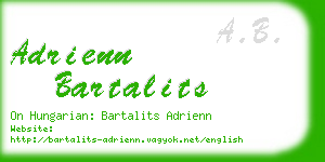 adrienn bartalits business card